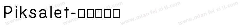 Piksalet字体转换