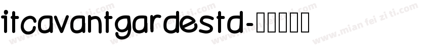itcavantgardestd字体转换