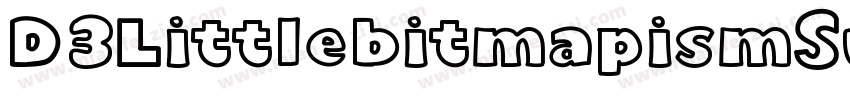 D3LittlebitmapismSuquare-jEol字体转换