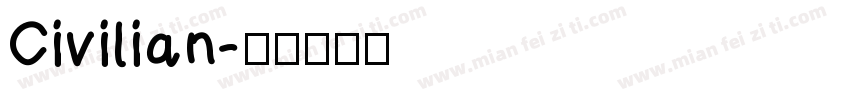 Civilian字体转换