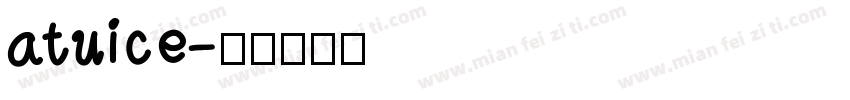 atuice字体转换