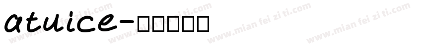 atuice字体转换