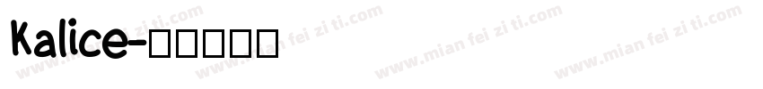 Kalice字体转换