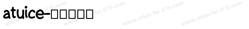 atuice字体转换