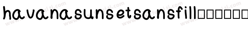 havanasunsetsansfill字体转换