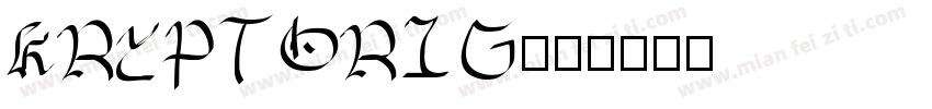 KryptOrig字体转换
