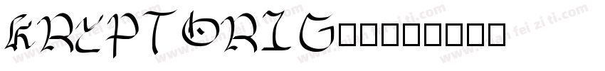 KryptOrig字体字体转换