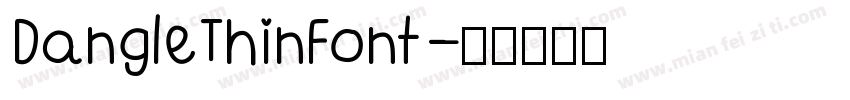 DangleThinFont字体转换