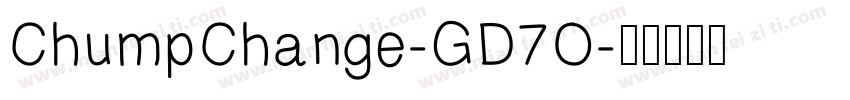 ChumpChange-GD7O字体转换