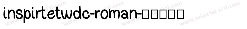 inspirtetwdc-roman字体转换