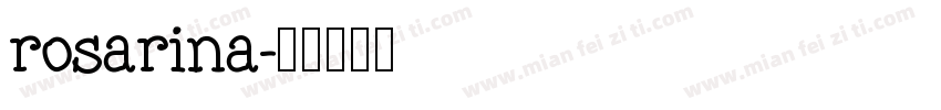 rosarina字体转换