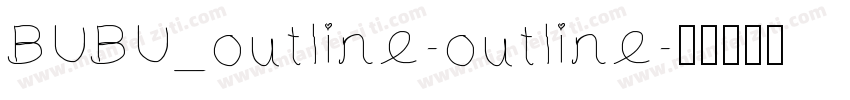 BUBU_outline-outline字体转换