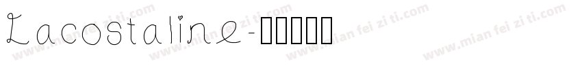 Lacostaline字体转换