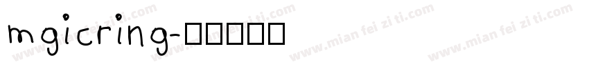 mgicring字体转换