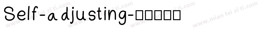 Self-adjusting字体转换