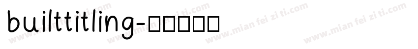builttitling字体转换