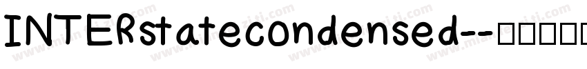 INTERstatecondensed-字体转换