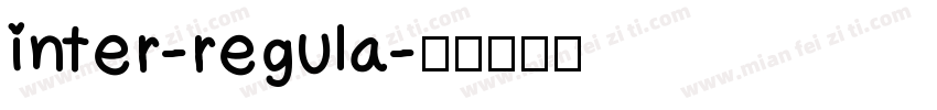 inter-regula字体转换