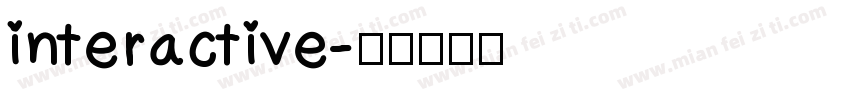 interactive字体转换