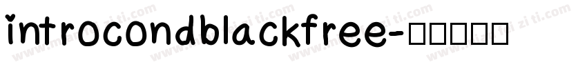 introcondblackfree字体转换