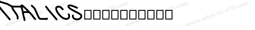 ITALICS字体下载字体转换