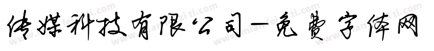 传媒科技有限公司字体转换