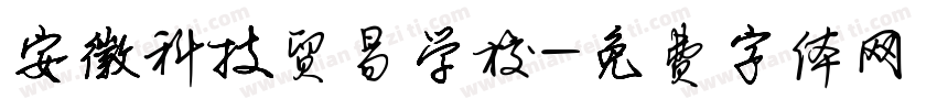 安徽科技贸易学校字体转换