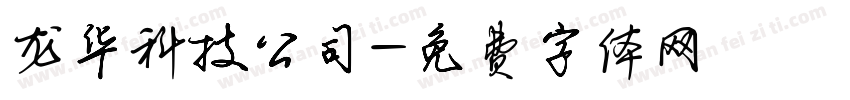 龙华科技公司字体转换
