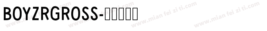 BOYZRGROSS字体转换