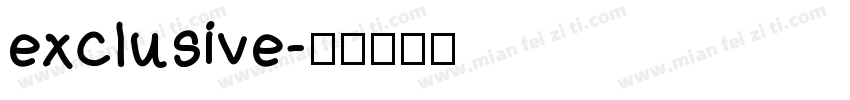 exclusive字体转换