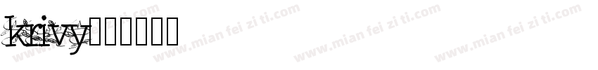 krivy字体转换