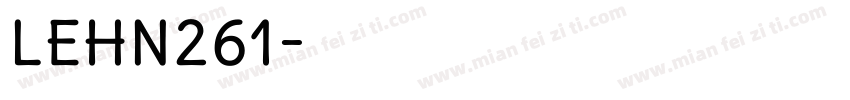 LEHN261字体转换