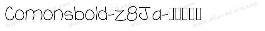 Comonsbold-z8Ja字体转换