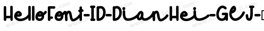 HelloFont-ID-DianHei-GEJ字体转换