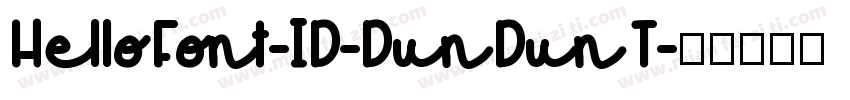 HelloFont-ID-DunDunT字体转换
