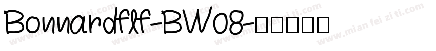 Bonnardflf-BW08字体转换