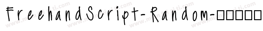 FreehandScript-Random字体转换
