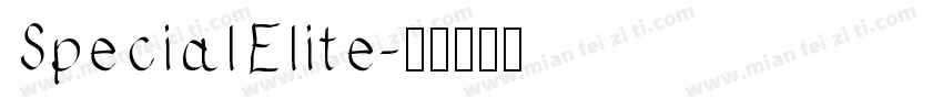 SpecialElite字体转换