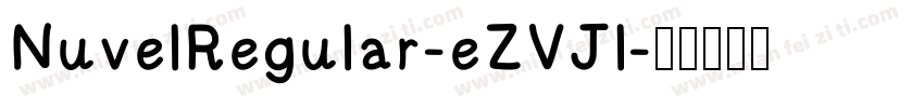 NuvelRegular-eZVJl字体转换