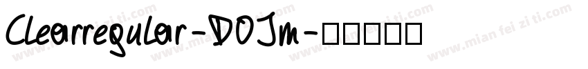 Clearregular-DOJm字体转换
