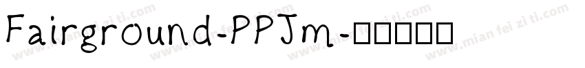 Fairground-PPJm字体转换