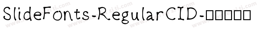 SlideFonts-RegularCID字体转换