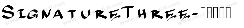 SignatureThree字体转换