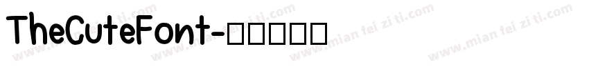 TheCuteFont字体转换