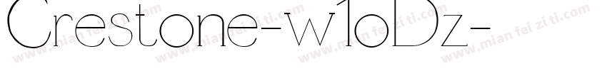 Crestone-w1oDz字体转换