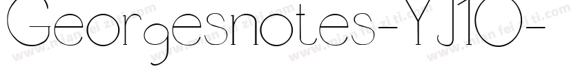 Georgesnotes-YJ1O字体转换