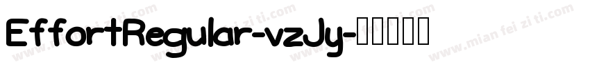 EffortRegular-vzJy字体转换