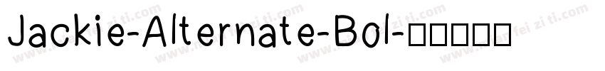 Jackie-Alternate-Bol字体转换