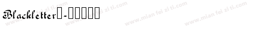 Blackletter字字体转换