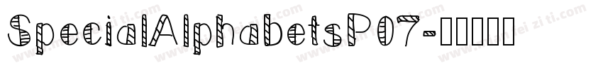 SpecialAlphabetsP07字体转换